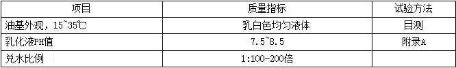 鋁壓鑄脫模劑（MTADCRA）性能指標